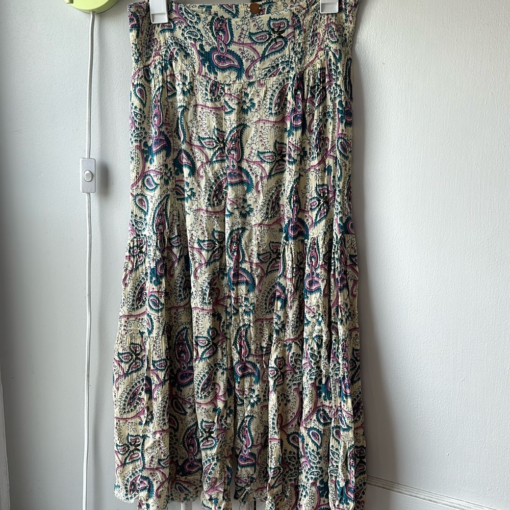 Free People Paisley Wide Leg Pants